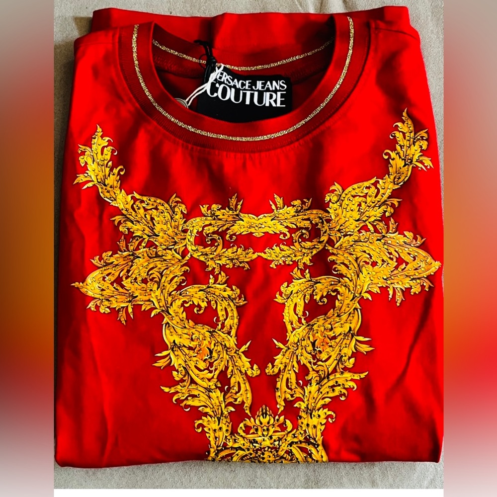 Versace Jeans Couture Crystal Embellished T Shirt